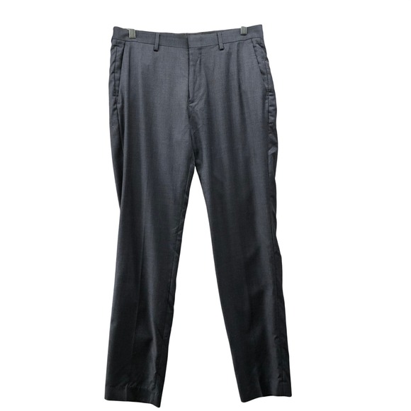 J.Crew Other - J.Crew Slim Ludlow Wool Dress Pants Mens 31x32 Charcoal Gray Flat Front